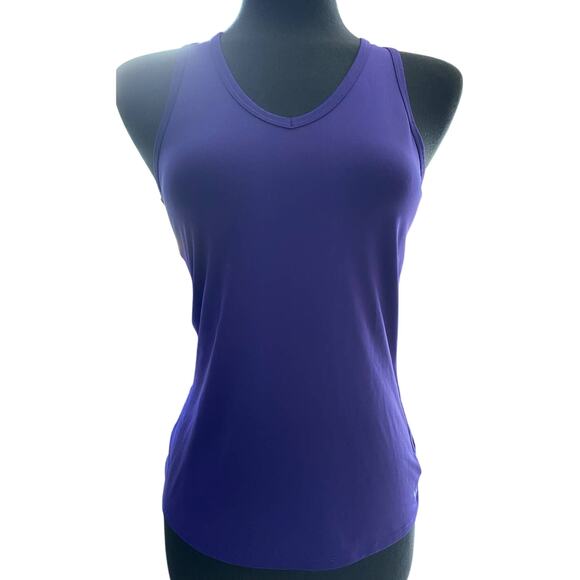 Under Armour Women's Indigo Athletic Racerback Tank Size Small - Picture 1 of 8